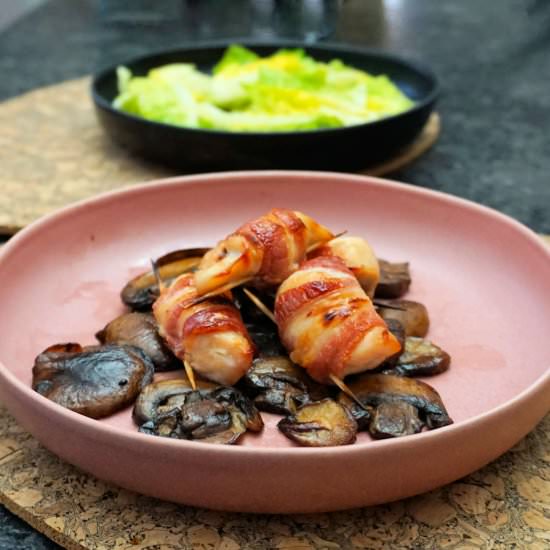 bacon wrapped chicken bites
