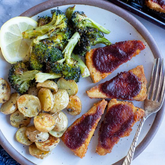 Sheet Pan BBQ Tofu