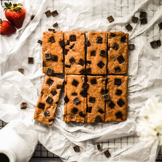 Vegan Cookie Dough Protein Bars