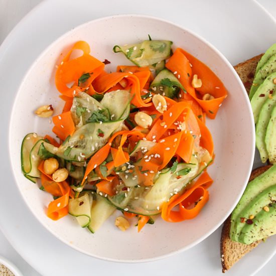 Quick Carrot Cucumber Salad