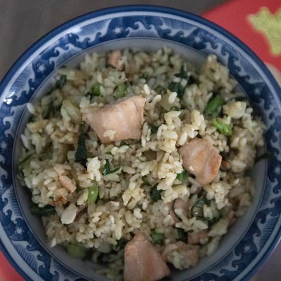 Salted duck egg fried rice