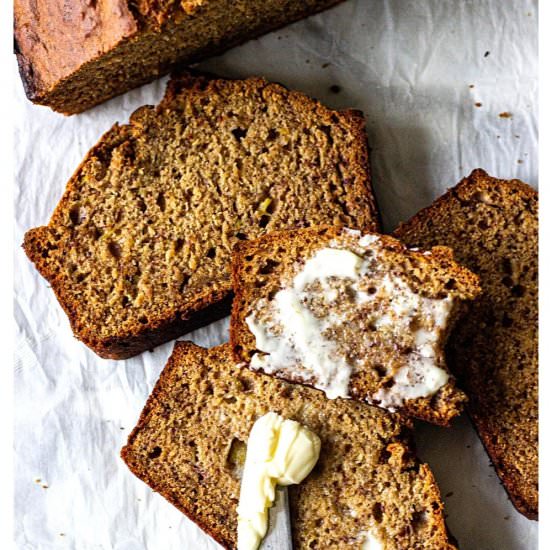 Wildly Simple Vegan Banana Bread