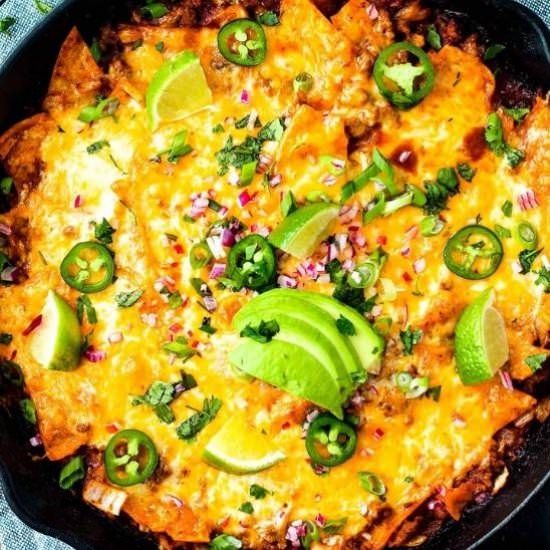 Beef Enchilada Skillet