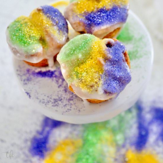 Mini King Cake Bites with Crescents