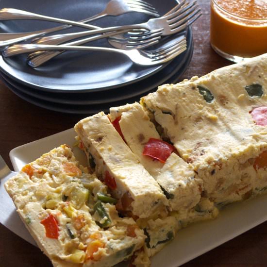 Vegetable Terrine & Piquillo Sauce