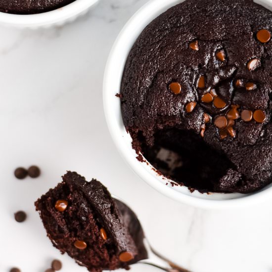 Vegan Chocolate Cake for Two