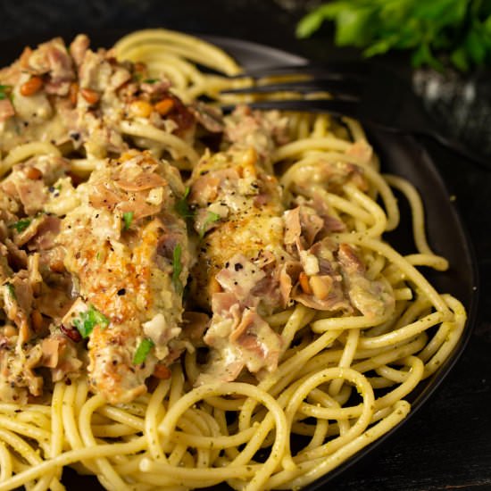 Pesto Chicken and Pasta