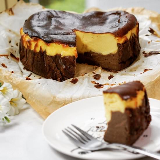 Dark Chocolate 2-Layer Basque Burnt