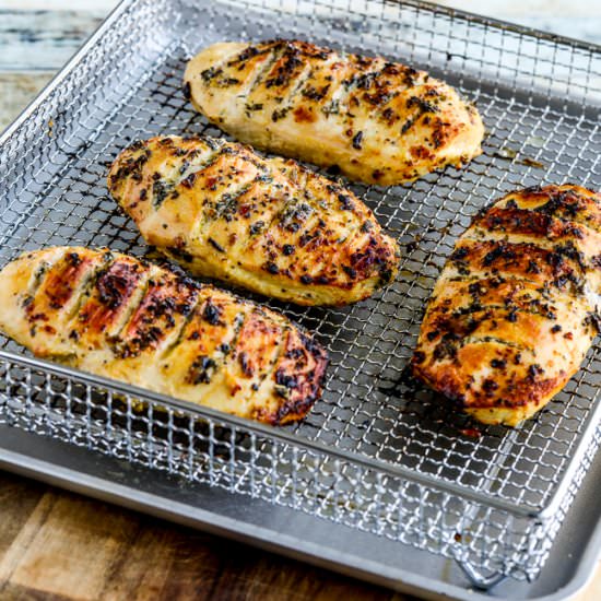 Air Fryer Marinated Chicken Breasts
