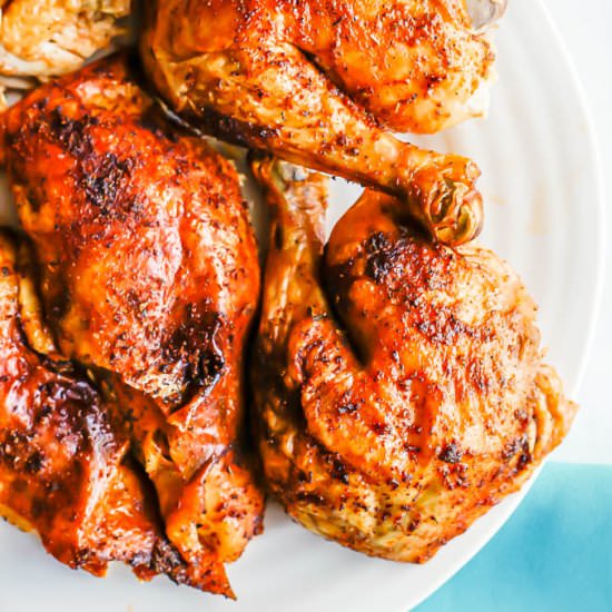 Rotisserie style roast chicken