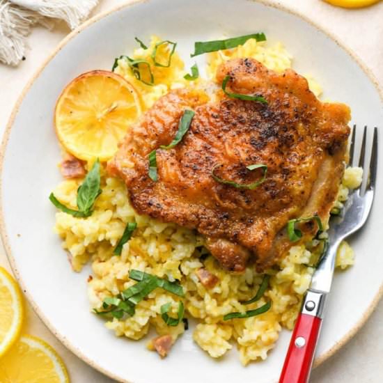 Lemon Chicken and Rice Casserole
