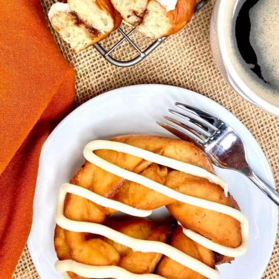 Cinnamon Roll Donuts