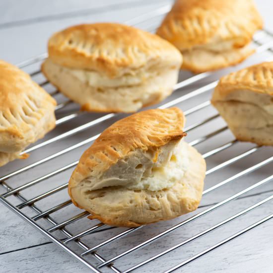 Cream Cheese Stuffed Biscuits!