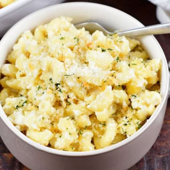 Parmesan Baked Mac and Cheese