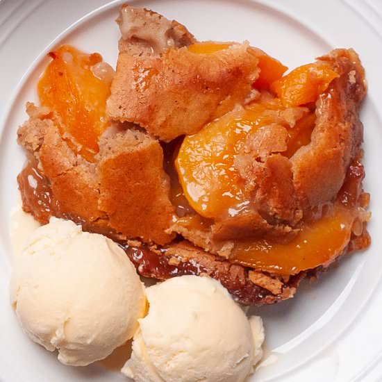 Bisquick Peach Cobbler