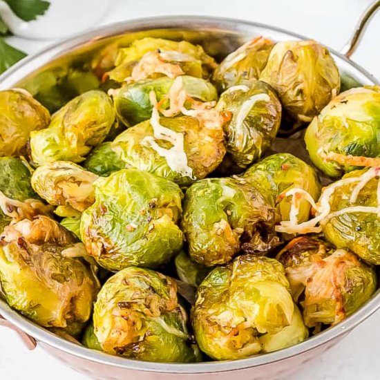Air Fryer Smashed Brussels Sprouts