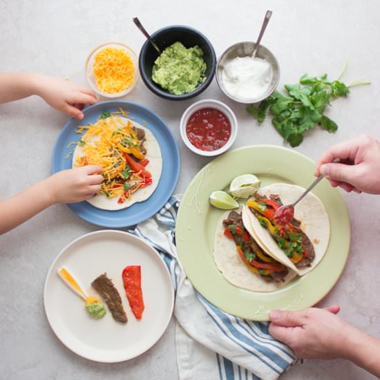 Pressure Cooker Steak Fajitas