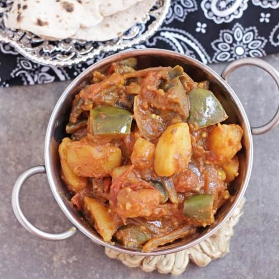 Aloo Baingan |Potato Eggplant Curry