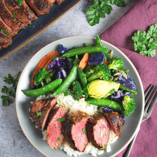 Asian Marinated Grilled Teres Major