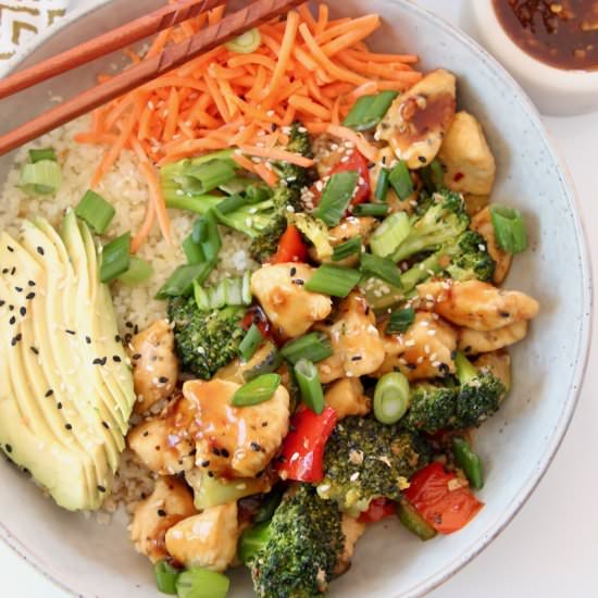 Whole30 Chicken Teriyaki Bowl