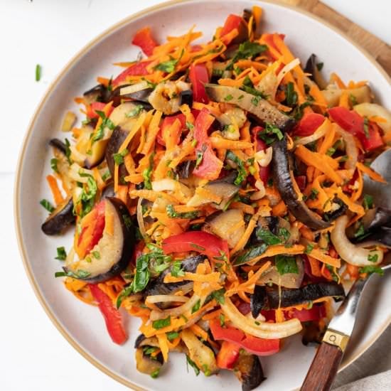 Marined Eggplant Salad