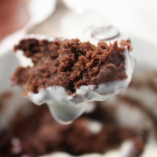 Microwave vegan protein mug cake