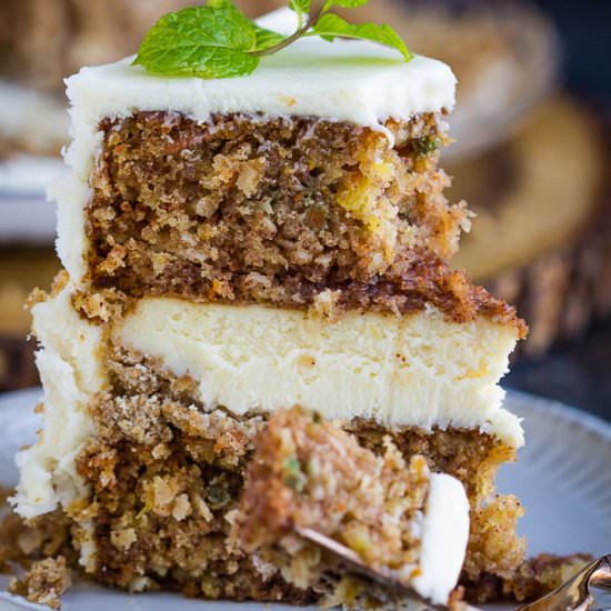 Cheesecake Layered Carrot Cake Reci