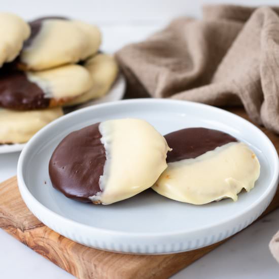 Keto Black and White Cookies