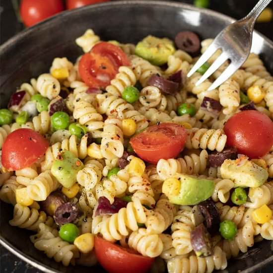 20 Minute Vegan Pasta Salad