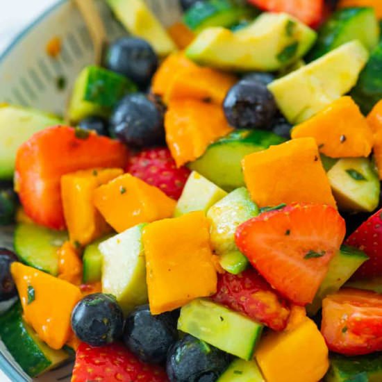 Mango Salad with Avocado & Berries