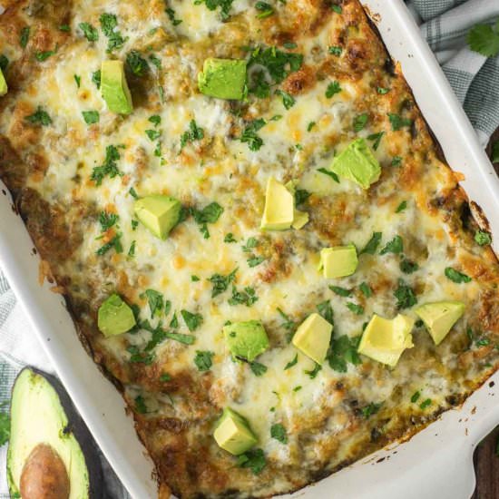 Green Chicken Enchiladas