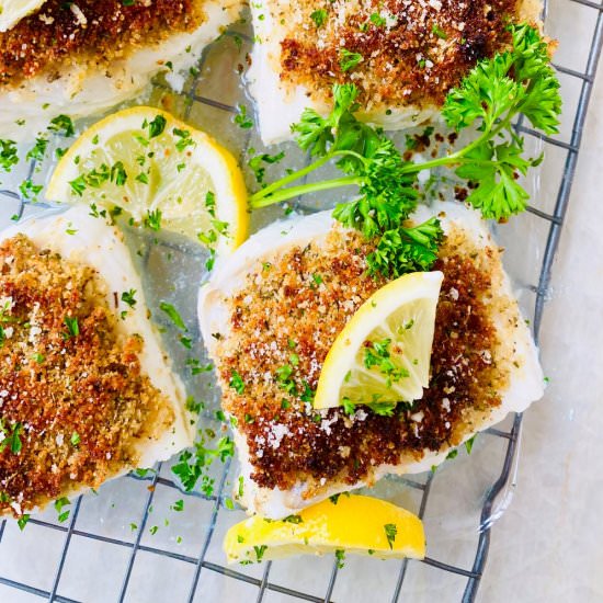 Oven Baked Cod Oreganata