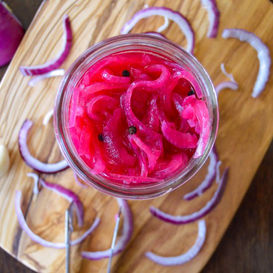 Quick Pickled Red Onions