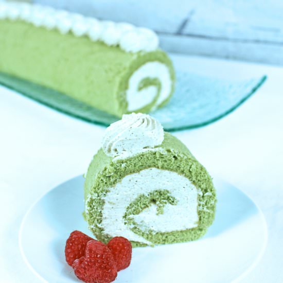 Matcha Cake Roll