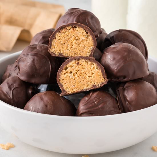 Rice Krispies Peanut Butter Balls