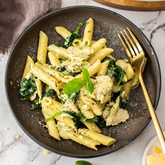 Chicken and Spinach Pasta