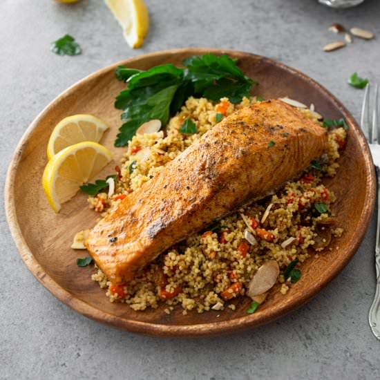 Moroccan Salmon with Couscous