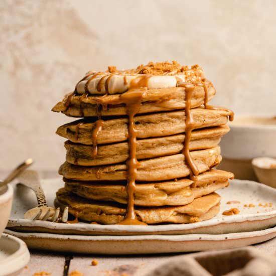 Fluffy Biscoff Pancakes