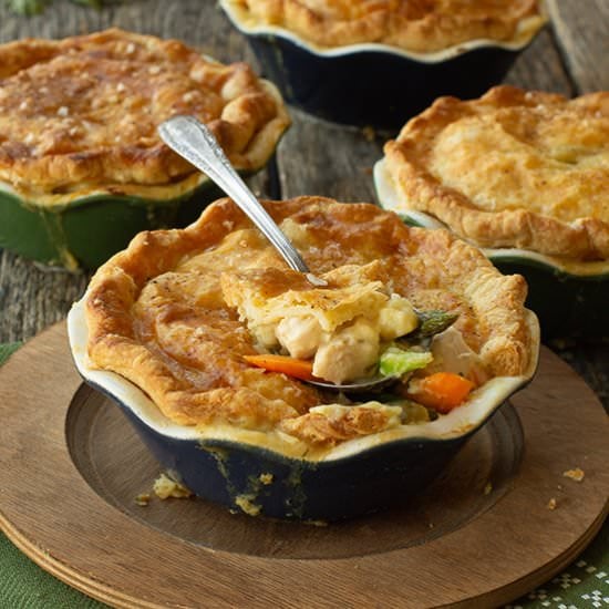 Individual Chicken Pot Pies