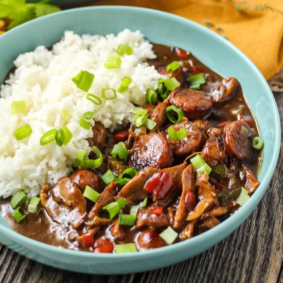 Authentic Chicken and Sausage Gumbo