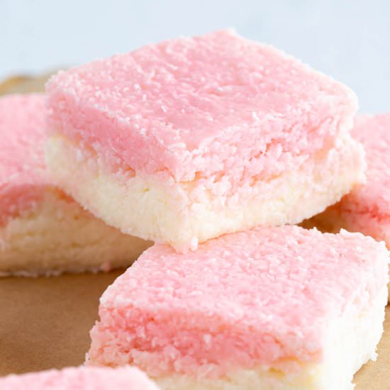 Simple 4 Ingredient Coconut Ice