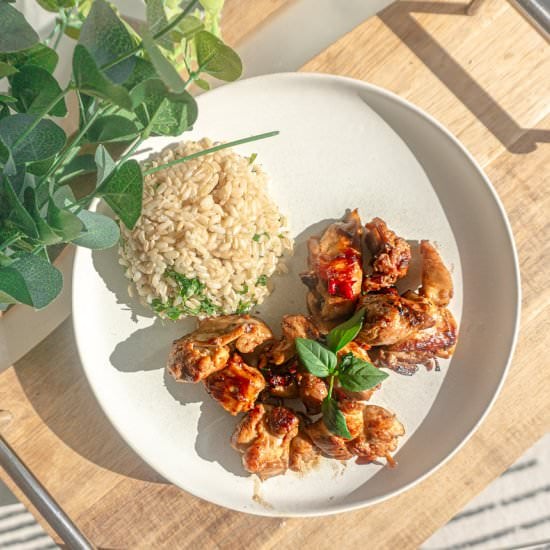 Healthy Thai Basil Chicken