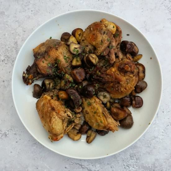 braised pheasant with chestnuts