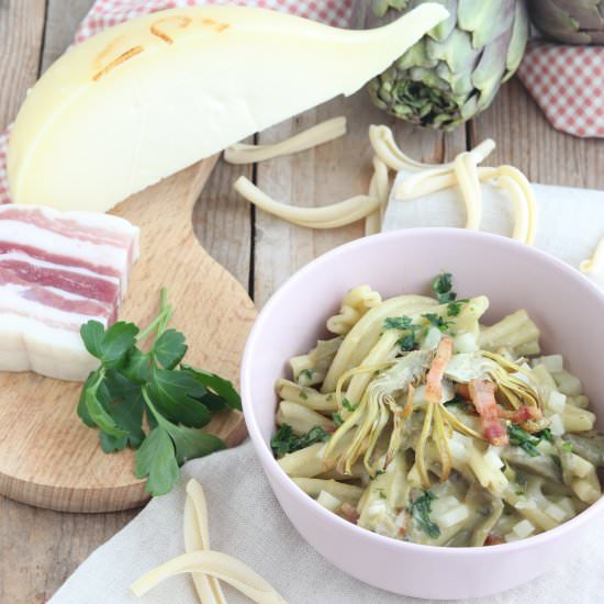 pasta with artichokes