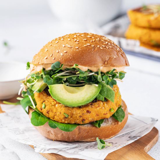 Vegan Crispy Sweet Potato Patties
