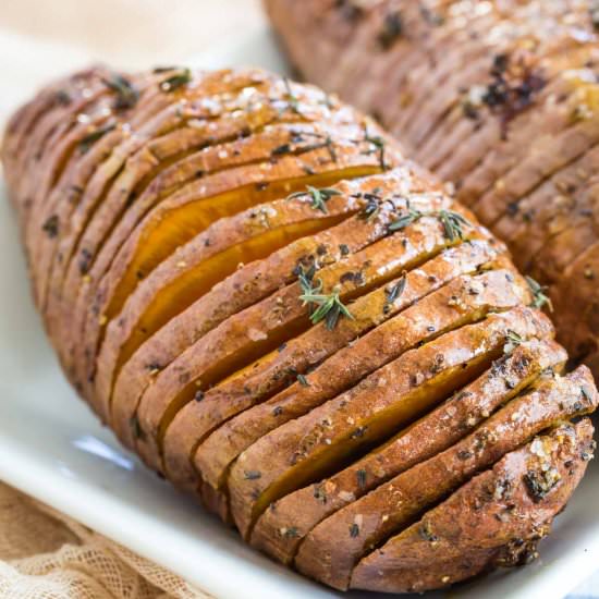 Hasselback Sweet Potatoes