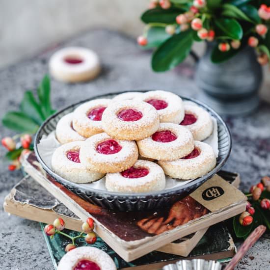 Gluten-Free Coconut Jam Cookies