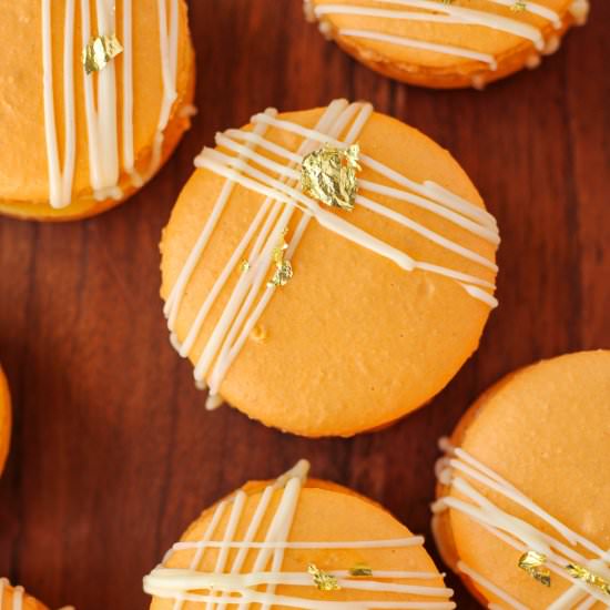 Turmeric Latte Macarons