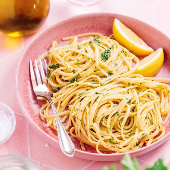 Lemony Gremolata Linguine