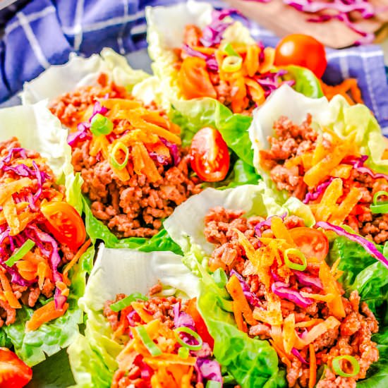Ground Beef Lettuce Wraps